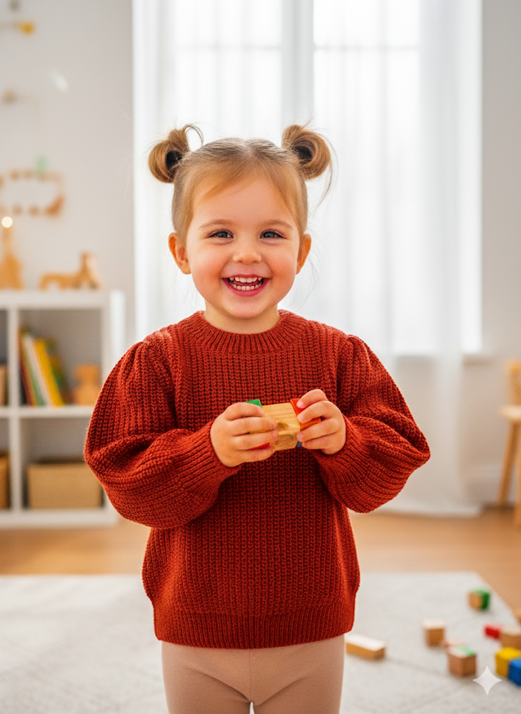Bebek Çocuk Renkli Triko Kazak 4’lü Set – Yumuşak Kışlık Kazaklar
